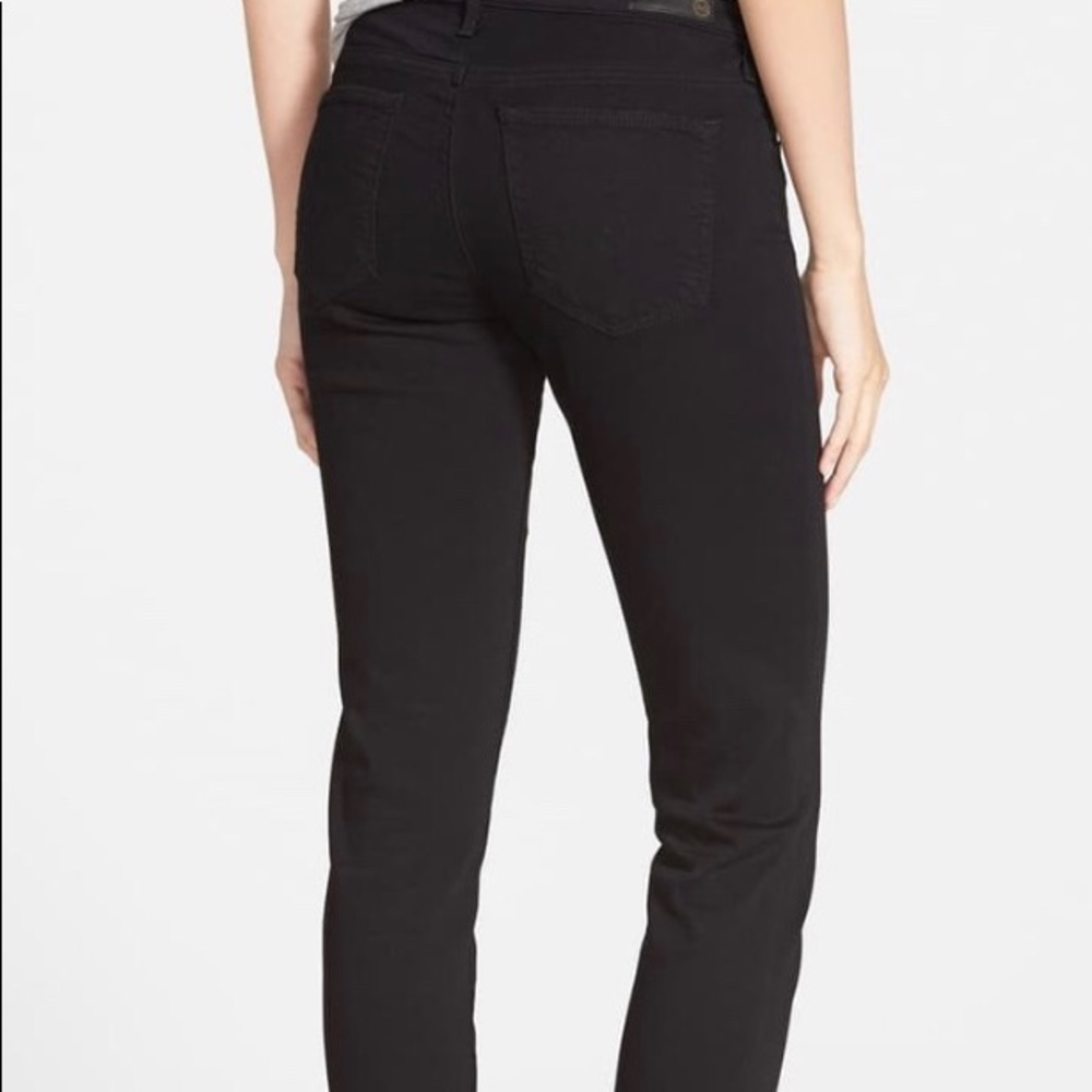 AG The Prima mid-rise cigarette black jeans